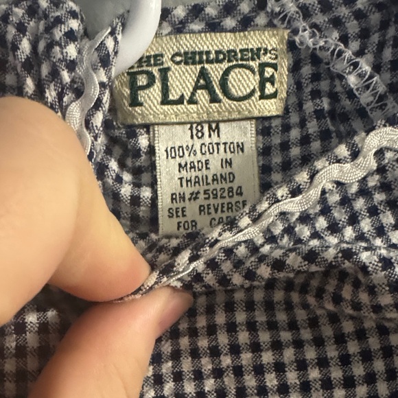The Children's Place Black and White Checkered Dress - Picture 3 of 4